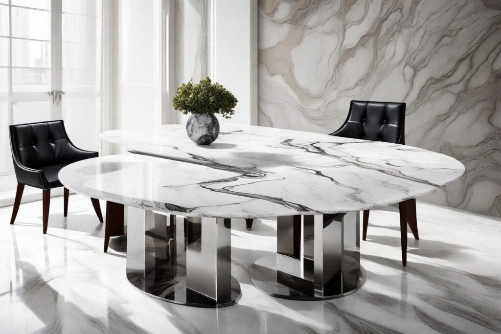 The Graceful Presence of Marble Dining Tables