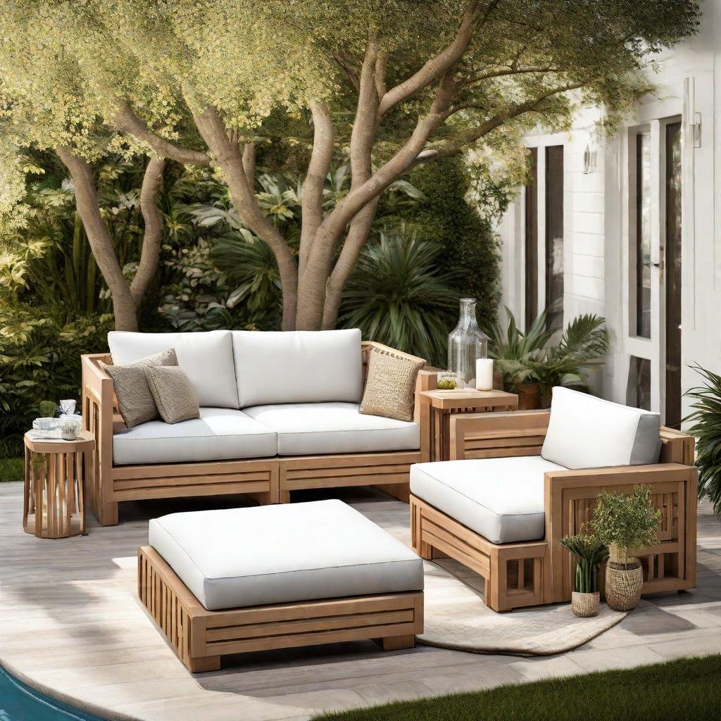 Outdoor Chairs And Ottomans